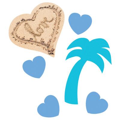 Beach Love Printed Confetti-Beach Ocean Themed Wedding Bachelorette Party Supplies-Party Things Canada