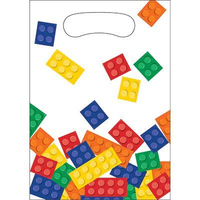 Block Party Loot Bags-Lego Themed Birthday Supplies-Party Things Canada