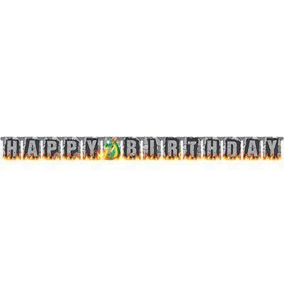 Dragons Jointed Banner-Dragons and Knights Birthday Supplies-Party Things Canada