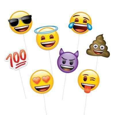 Emoji Photo Booth Props-Emojies Themed Birthday Supplies-Party Things Canada