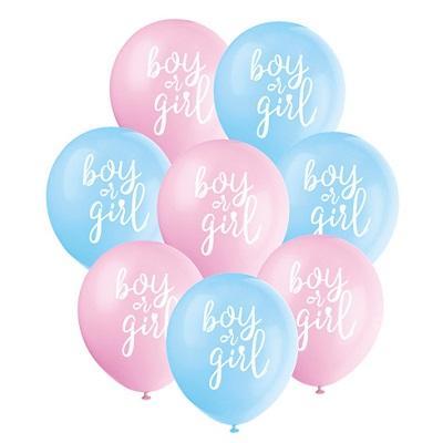 Gender Reveal Latex Balloons - Party Things Canada