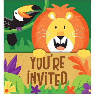 Jungle Safari Invitations-Party Things Canada