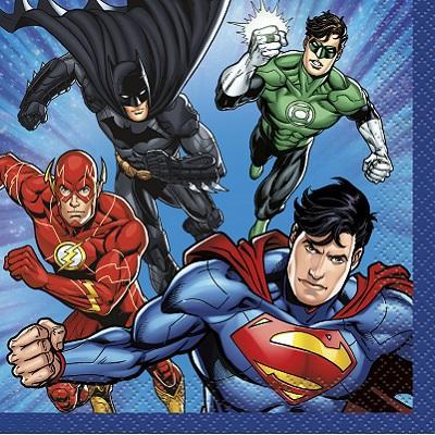 Justice League Beverage Napkins-Party Things Canada