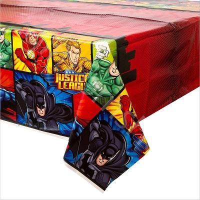 Justice League Plastic Tablecover-Party Things Canada