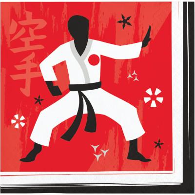 Karate Party Beverage Napkins-Party Things Canada