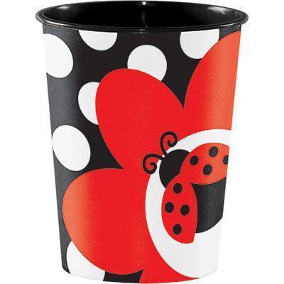 Ladybug Fancy Plastic Favor Cup-Red and Black Ladybug Birthday Baby Shower Supplies-Party Things Canada
