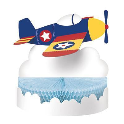 Lil Flyer Airplane Centerpiece-Aviator Themed Birthday Baby Shower Supplies-Party Things Canada