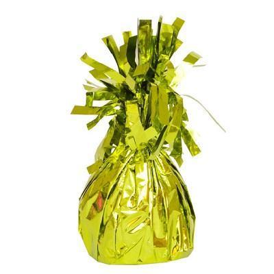 Lime Green Foil Balloon Weight-Helium Balloons Anchors Weights-Party Things Canada