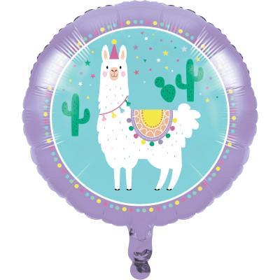 Llama Party Metallic Balloon-Party Things Canada
