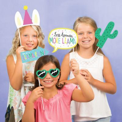 Llama Party Photo Booth Props-Party Things Canada