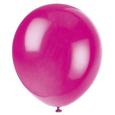 Magenta Latex Balloons-Solid Color Latex Balloons-Party Things Canada