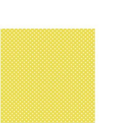 Mimosa Dots Print Beverage Napkins-Light Yellow Solid Color Tableware-Party Things Canada