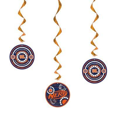 Nerf Hanging Swirl Decorations-Party Things Canada