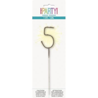 Numeral '5' Party Sparklers-Birthday Sparklers-Party Things Canada