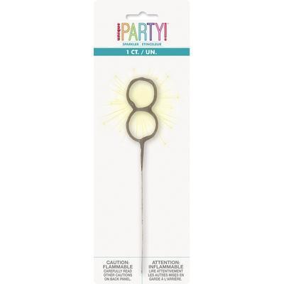 Numeral '8' Party Sparklers-Birthday Sparklers-Party Things Canada