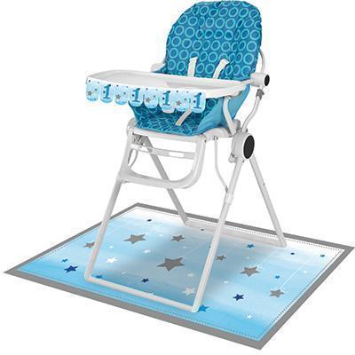 One Little Star Boy High Chair Kit-Twinkle Little Star Boy 1st Birthday Baby Shower-Party Things Canada