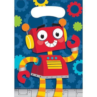 Party Robots Loot Bags-Robots Themed Birthday Supplies-Party Things Canada