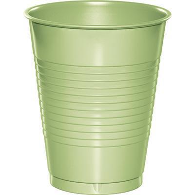 Pistachio Plastic 16 Oz Cups-Pistachio Green Solid Color Tableware-Party Things Canada