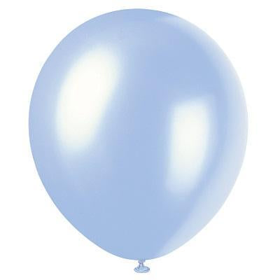 Powder Blue Pearlized Balloons-Pearlized Latex Balloons-Party Things Canada