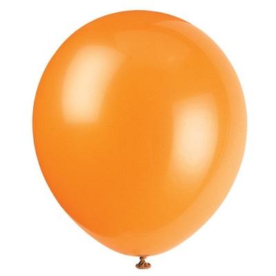 Pumpkin Orange Latex Balloons-Solid Color Latex Balloons-Party Things Canada