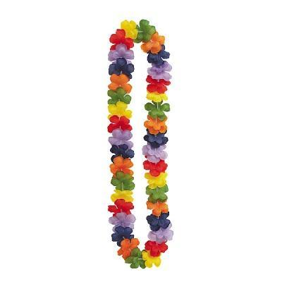 Rainbow Flower Lei-Rainbow Themed Birthday Supplies-Party Things Canada