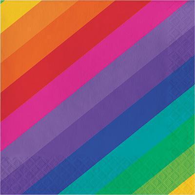 Rainbow Luncheon Napkins-Rainbow Themed Birthday Supplies-Party Things Canada