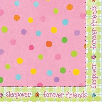 Sleepover Forever Friends Luncheon Napkins-Sleepover Party Tableware Ideas Supplies-Party Things Canada