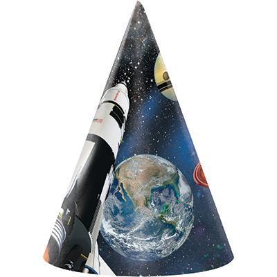 Space Blast Party Hats-Astronauts and Galaxy Themed Birthday Supplies-Party Things Canada
