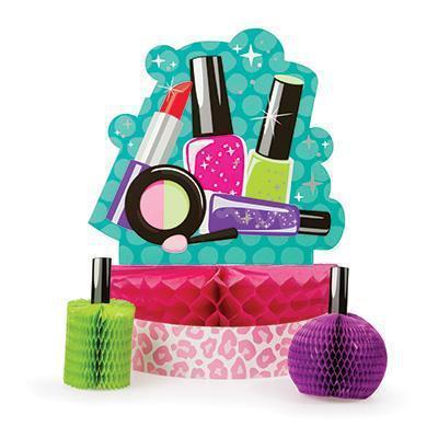 Sparkle Spa Party Centerpiece Set-Spa Make-Up Themed Birthday Supplies-Party Things Canada