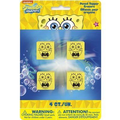 SpongeBob SquarePants Pencil Top Eraser-Party Things Canada