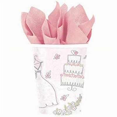 Sweet Romance Cups-Wedding Bridal Shower Vintage Paper Tableware-Party Things Canada