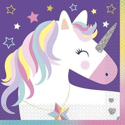 Unicorn Luncheon Napkins - Party Things Canada