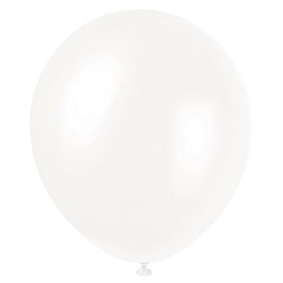 Winter White Pearlized Balloons-Pearlized Latex Balloons-Party Things Canada