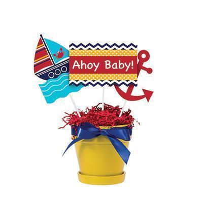 Ahoy Baby Centerpiece Sticks (3 Pack)
