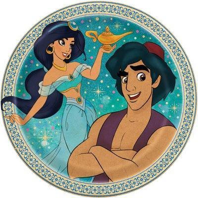Aladdin Luncheon Plates-Disney's Aladdin Birthday Supplies and Decorations-Party Things Canada