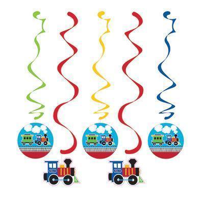 All Aboard Dizzy Danglers-Choo Choo Trains Birthday Supplies and Decorations-Party Things Canada