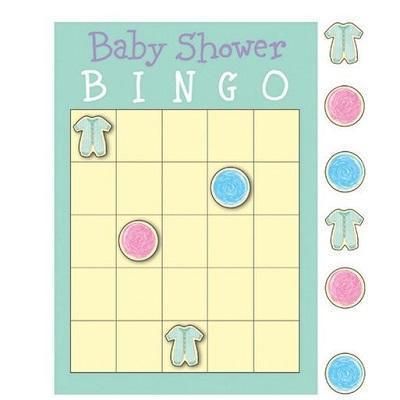 Baby Clothes Bingo Game Baby Shower Creative Converting 