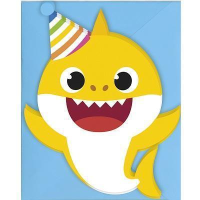 Baby Shark Invitations-Baby Shark Birthday Party Supplies-Party Things Canada