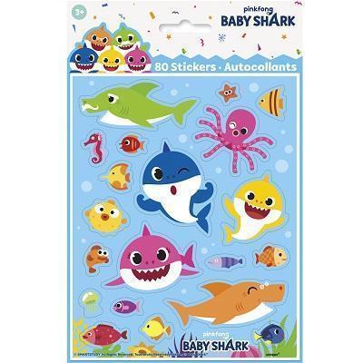 Baby Shark Stickers-Baby Shark Birthday Party Supplies-Party Things Canada