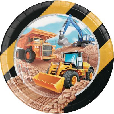 Big Dig Construction Dinner Plates-Party Things Canada