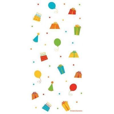 Birthday Stripes Large Cello Bags Birthday Party Creative Converting 