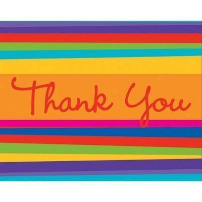 Birthday Stripes Thank You Cards Birthday Party Creative Converting 