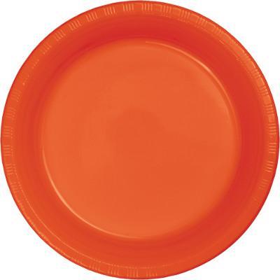 Bittersweet Plastic Dinner Plates Solid Colors Creative Converting 