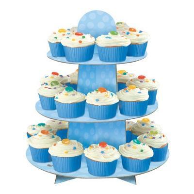 Blue Dots Cupcake Stand Birthday Party Unique 