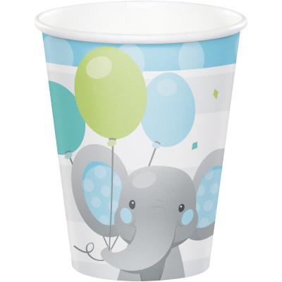 Blue Enchanting Elephant Beverage Cups-Party Things Canada