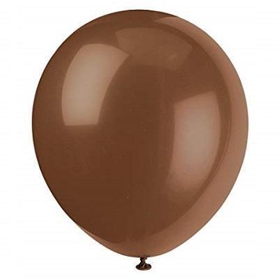Brown Latex Balloons-Solid Color Latex Balloons-Party Things Canada