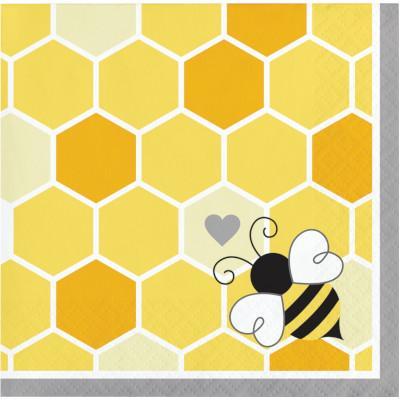 Bumblebee Baby Beverage Napkins-Party Things Canada