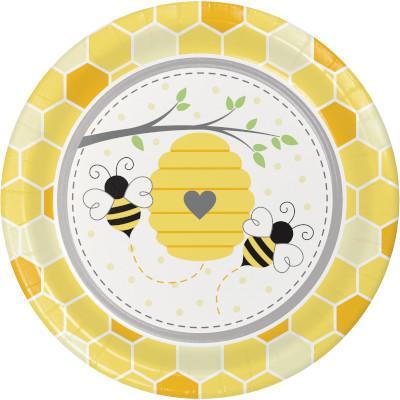 Bumblebee Baby Dinner Plates-Party Things Canada