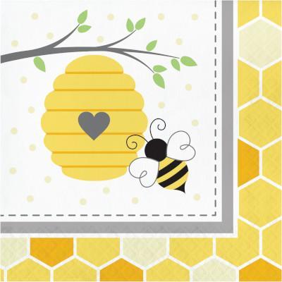 Bumblebee Baby Luncheon Napkins-Party Things Canada