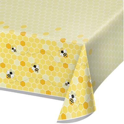 Bumblebee Baby Plastic Tablecover-Party Things Canada